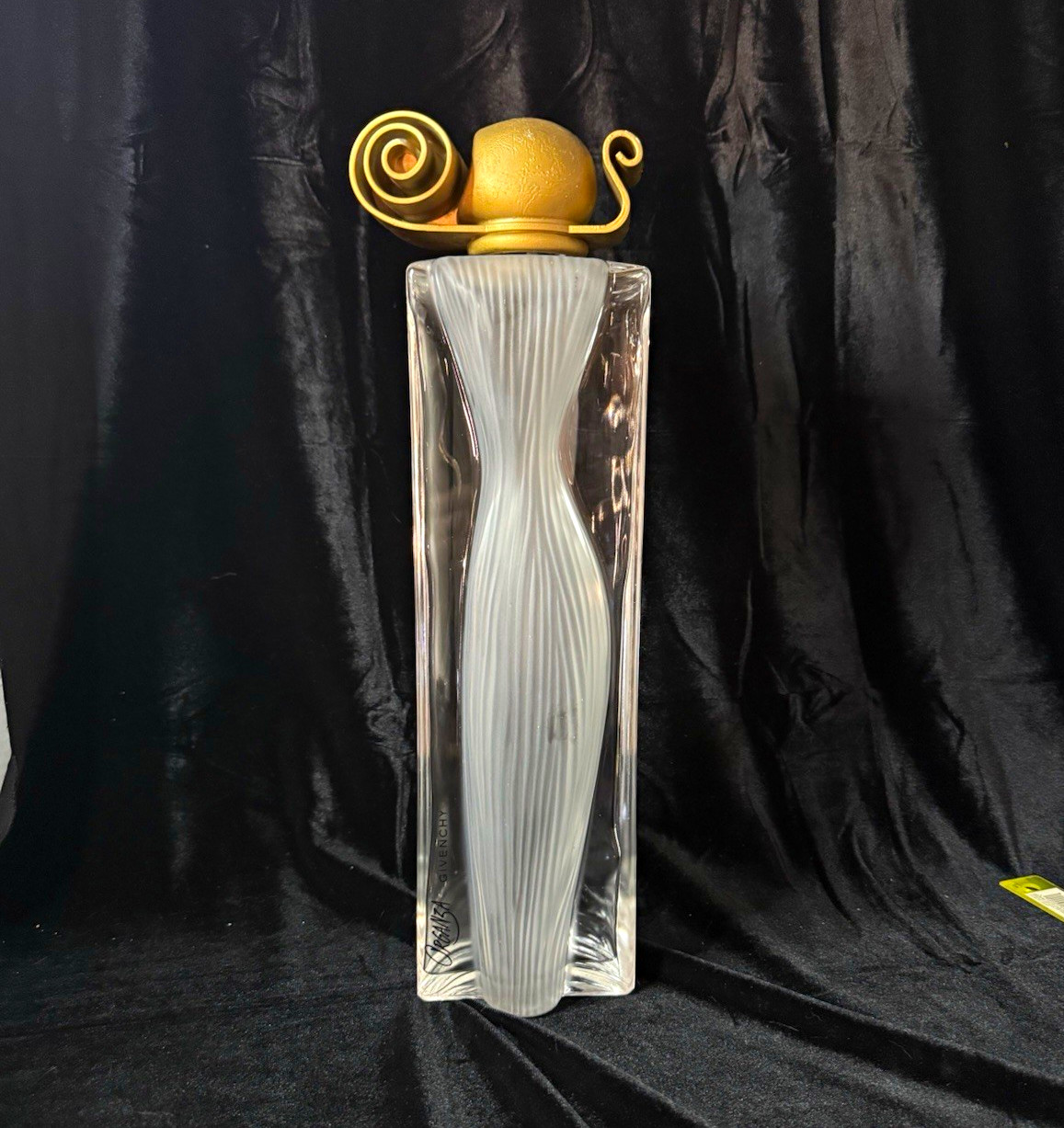 Giant Vintage Givenchy Organza Perfume Factice Display Bottle 14” Serge Mansau Giant Vintage Givenchy Organza Perfume Factice Display Bottle 14” Serge Mansau