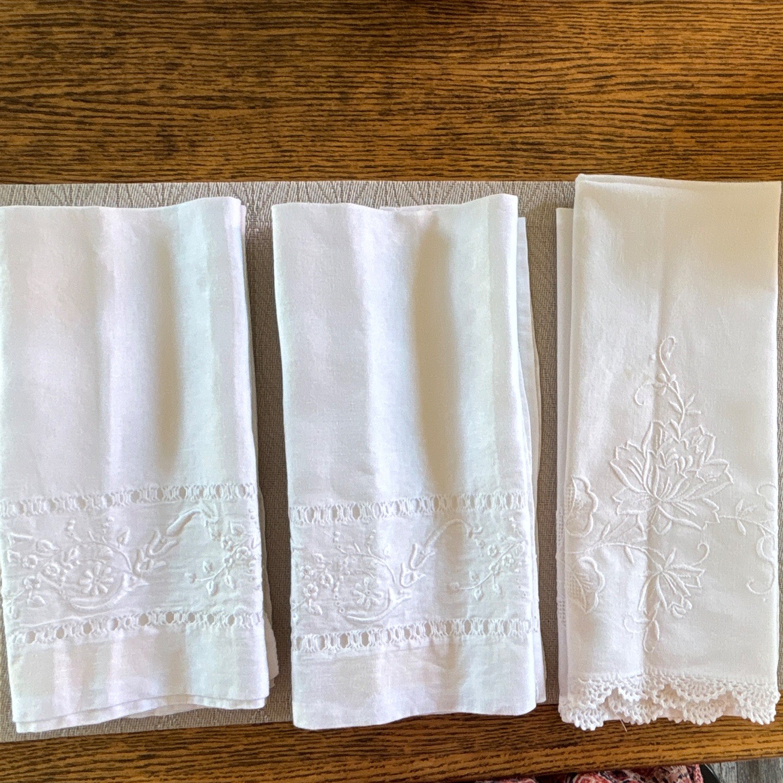 6 Antique Pillow Layovers? Linen 12x15 came from Europe BEAUTIFUL 6 Antique Pillow Layovers? Linen 12x15 came from Europe BEAUTIFUL