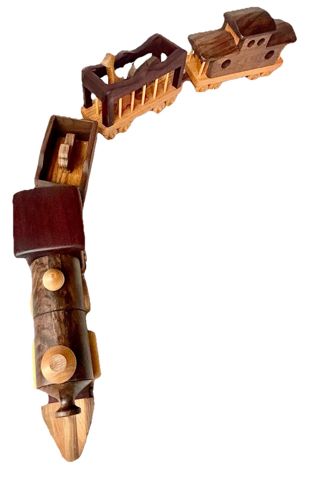 Magnificent Steve Baldwin Handmade Wooden Train Magnificent Steve Baldwin Handmade Wooden Train