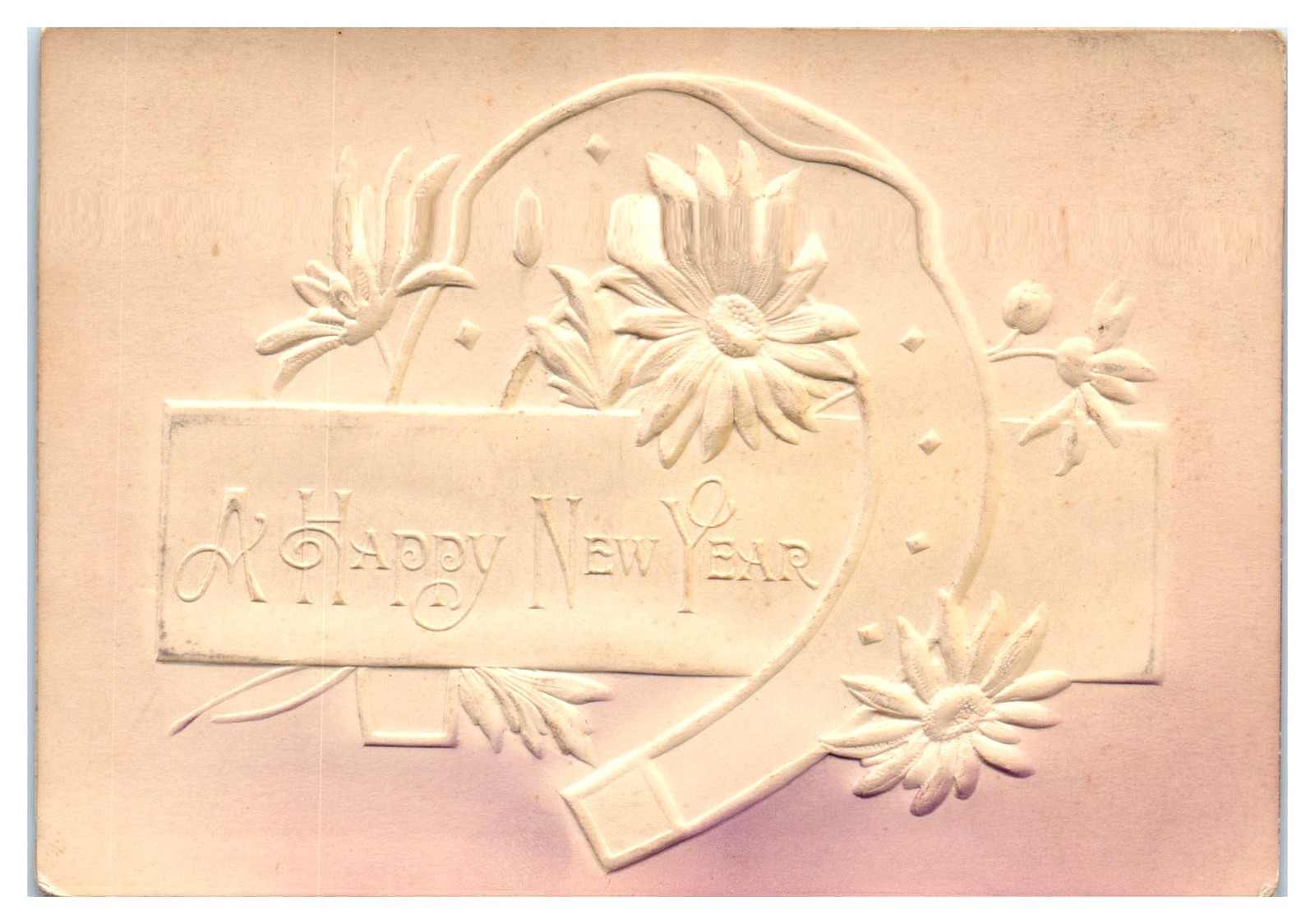 Postcard: R HAPPY NEW YEAR