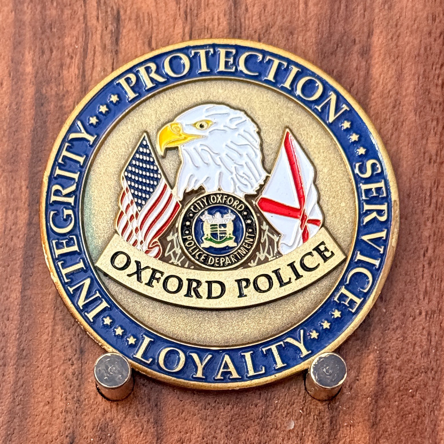 Oxford Alabama Police Department Chief Bill Partridge Challenge Coin W#23 Oxford Alabama Police Department Chief Bill Partridge Challenge Coin W#23