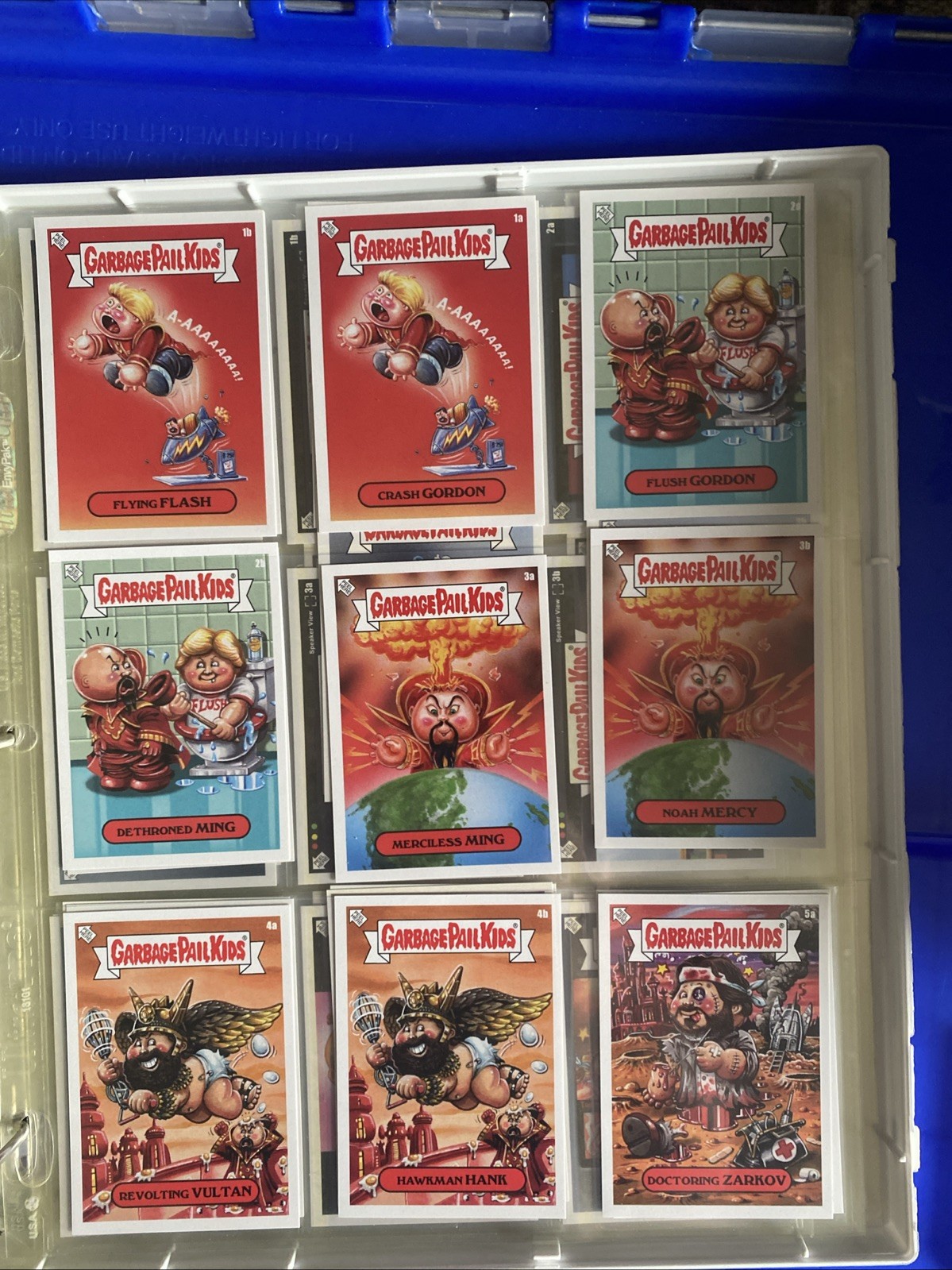 2020 Garbage Pail Kids Crash Gordon 40th Anniversary 10 card Sticker Set Topps