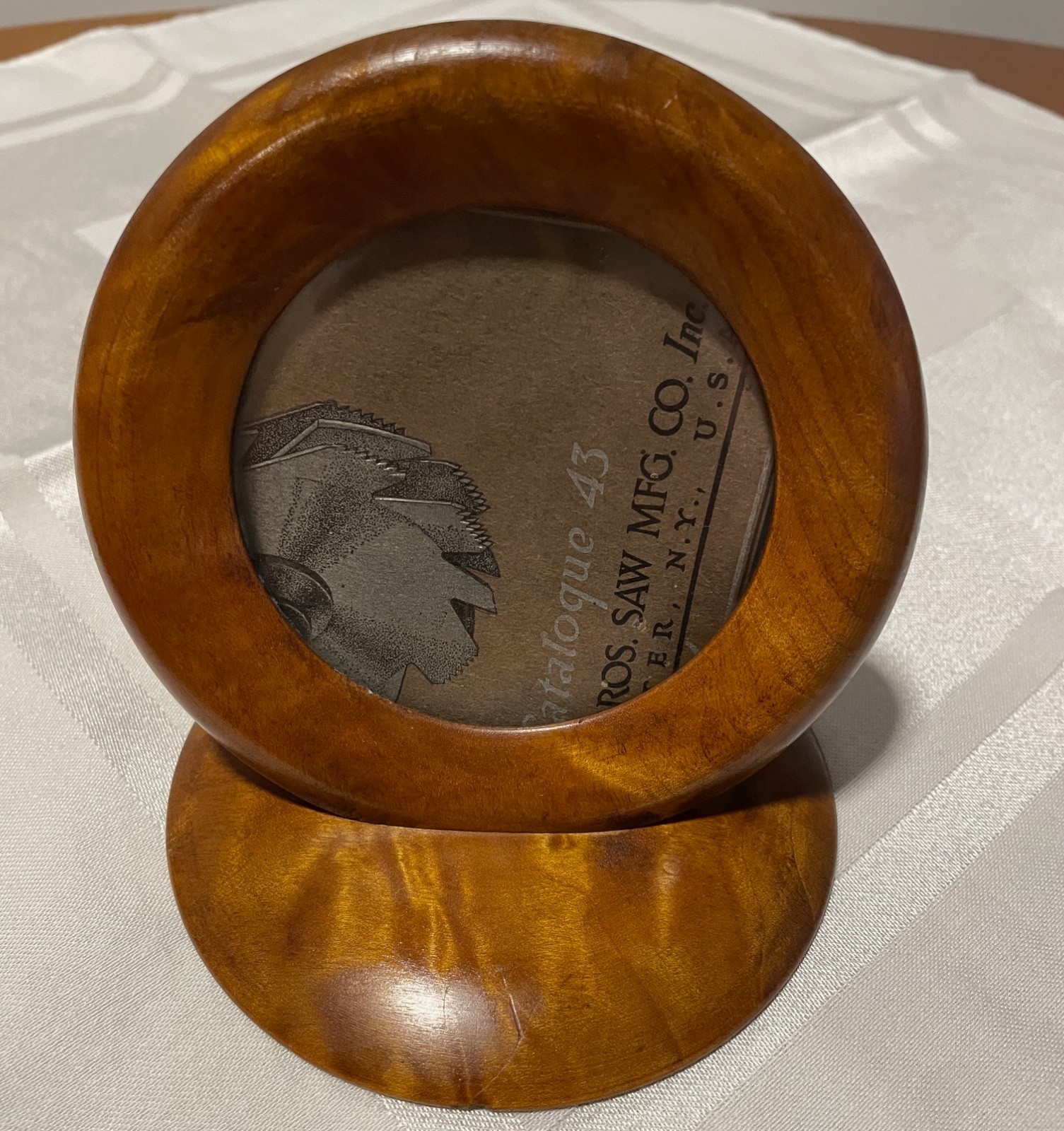 Antique Hawaiian Koa Wood Picture Frame c.1920s - Repurposed Chronometer Case Antique Hawaiian Koa Wood Picture Frame c.1920s - Repurposed Chronometer Case