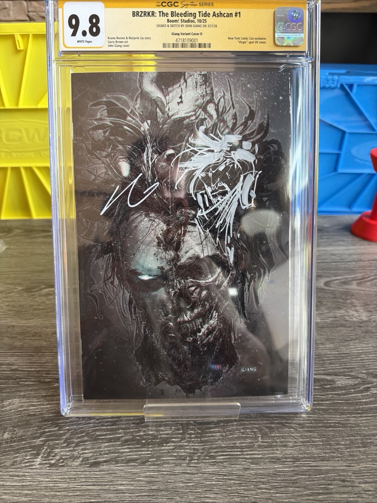 BRZRKR: The Bleeding Tide ASHCAN LTD200 CVR D CGC9.8 With Remarque BRZRKR: The Bleeding Tide ASHCAN LTD200 CVR D CGC9.8 With Remarque