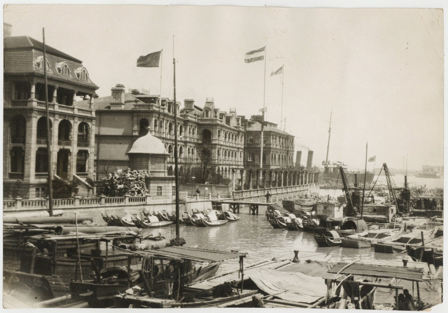 Shanghai, China 1932 Suzhou Soochow Creek Bund Japan War Zhabei Incident J16022 Shanghai, China 1932 Suzhou Soochow Creek Bund Japan War Zhabei Incident J16022