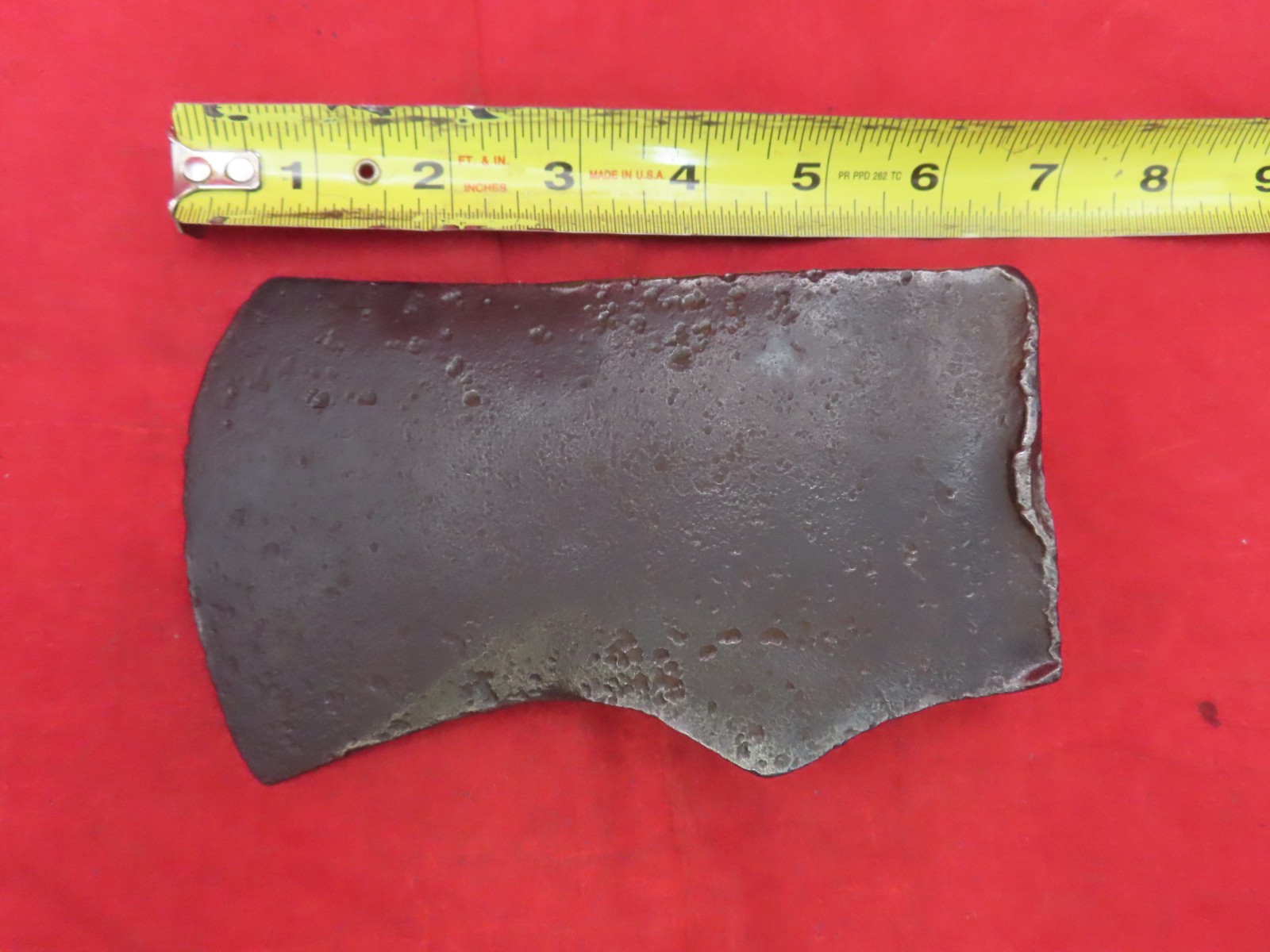 VTG ANTIQUE UNMARKED JERSEY PATTERN 2 lb 14oz BOYS AXE HEAD LOGGING TOOL PITTED3