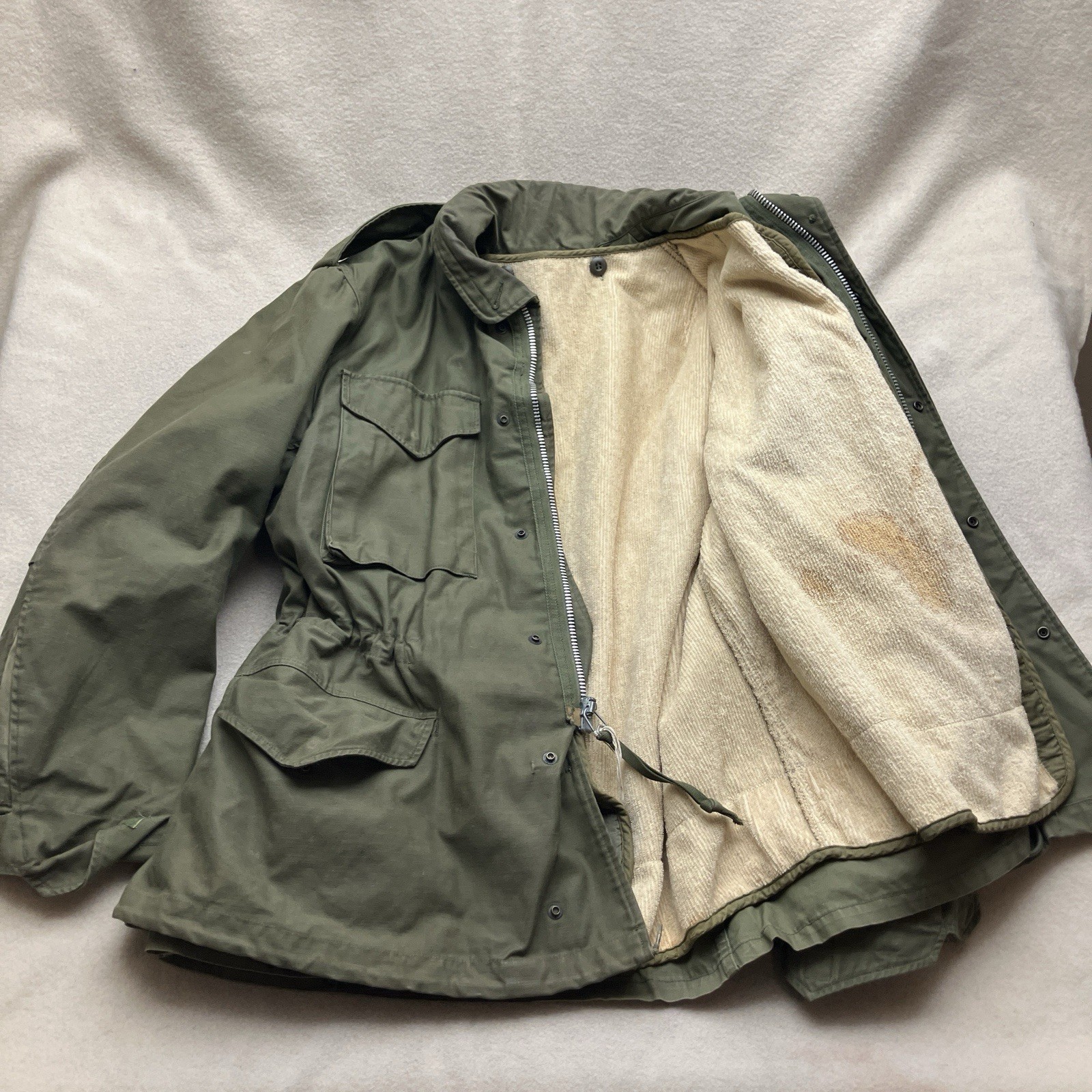 Vintage 1967 M-65 Military Field OG-107 Coat + Wool Liner Medium Regular Hood Vintage 1967 M-65 Military Field OG-107 Coat + Wool Liner Medium Regular Hood