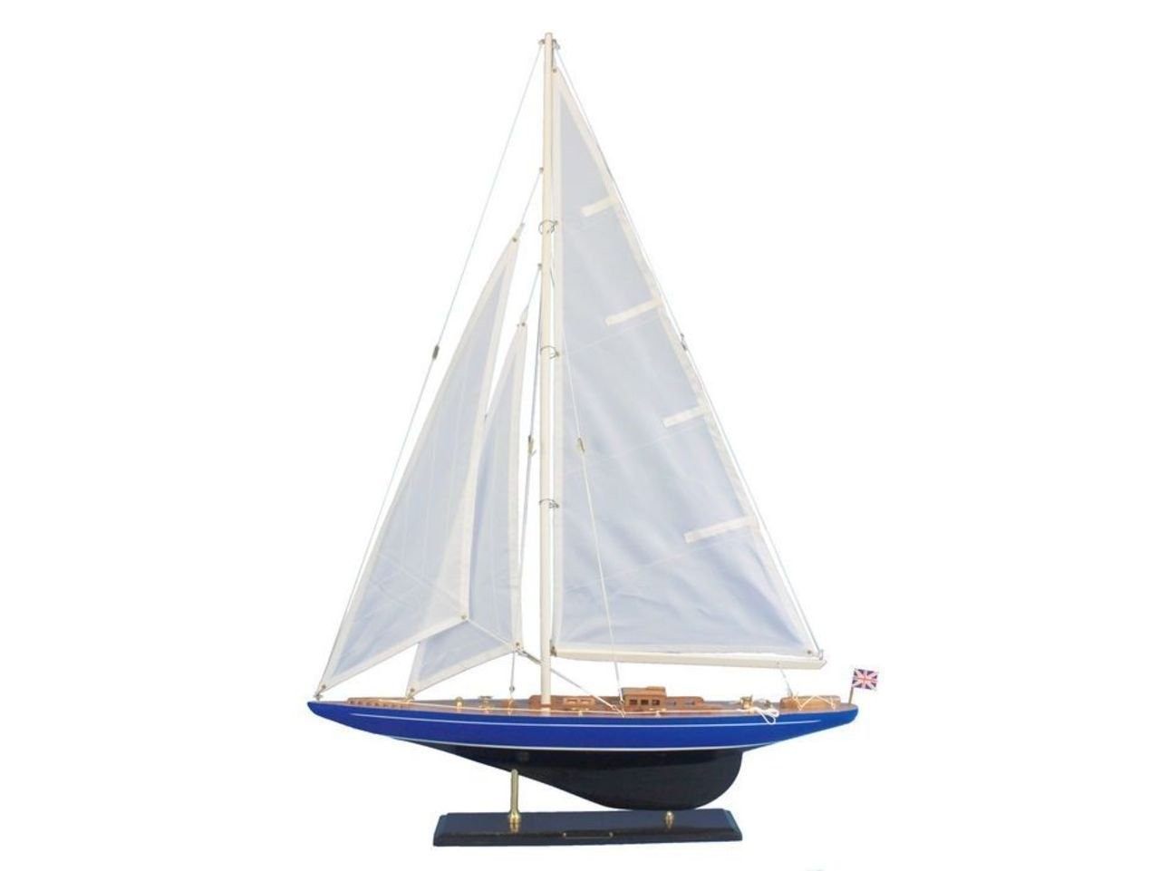 Hampton Nautical Wooden Velsheda Model Sailing Yacht, 35\ Hampton Nautical Wooden Velsheda Model Sailing Yacht, 35\