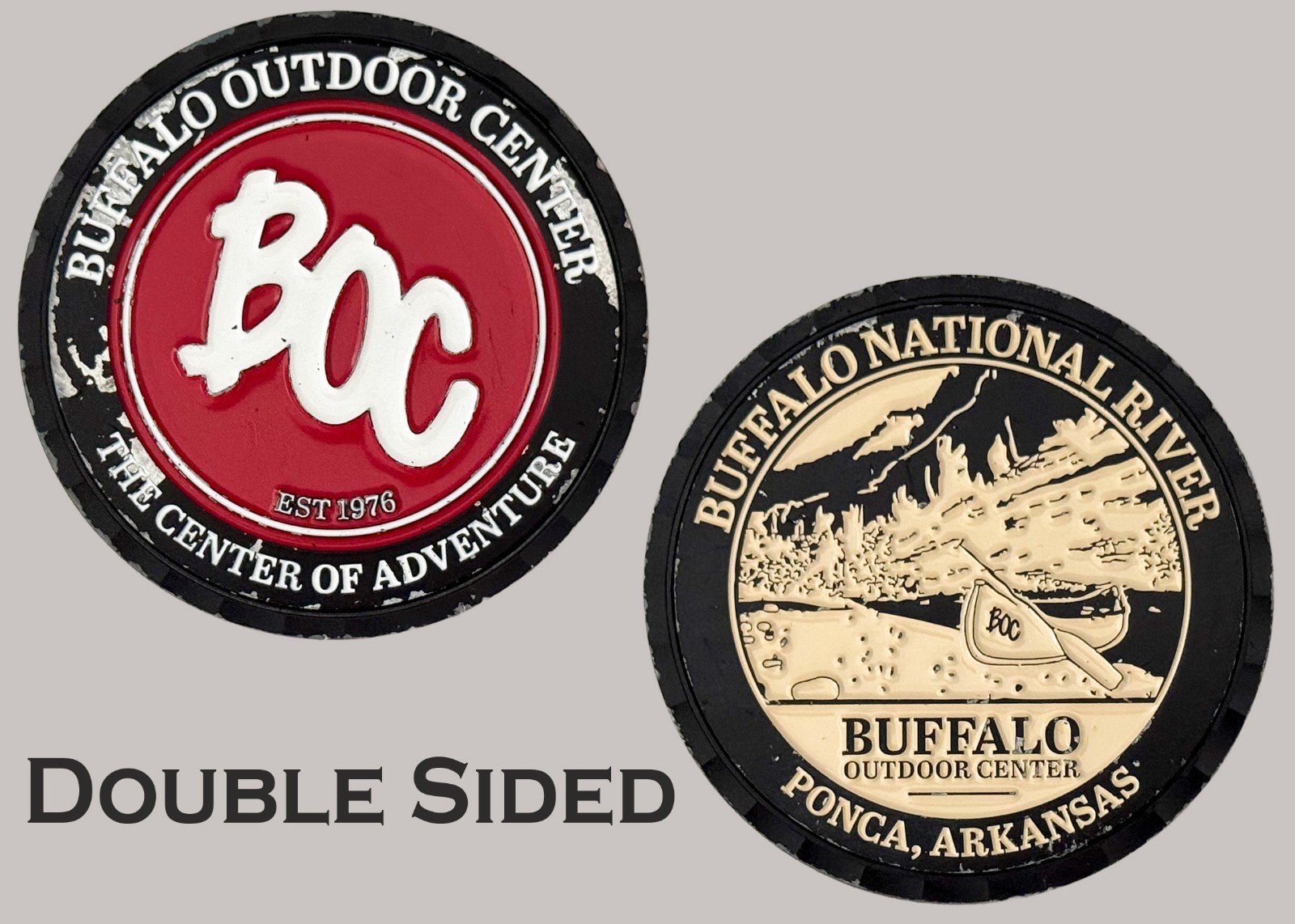 Buffalo Outdoor Center Ponca Arkansas Adventure Themed Challenge Coin  J#31