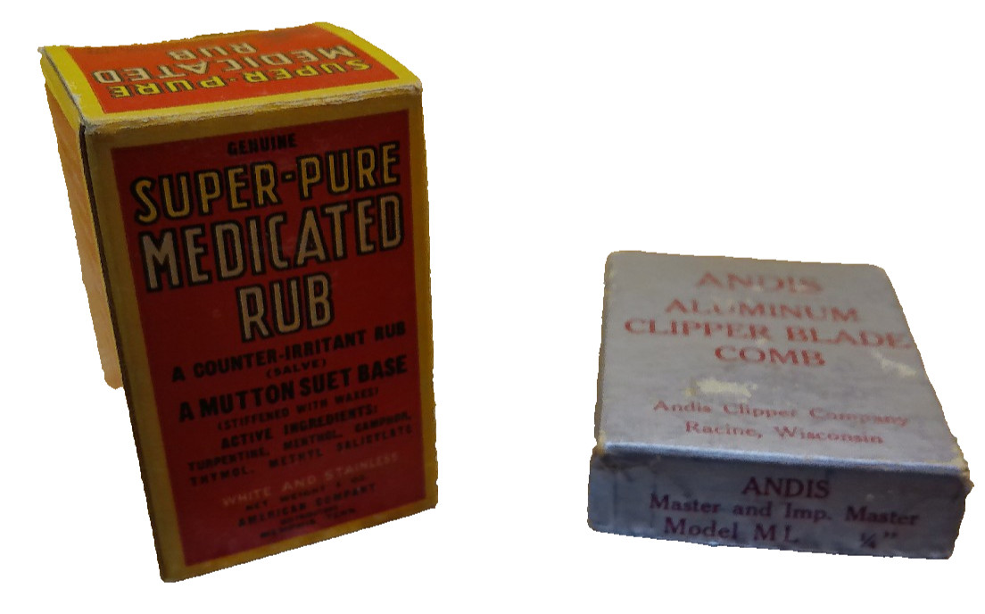 Super Pure Medicated Rub American Co Memphis Andis aluminum clipper blade comb 2