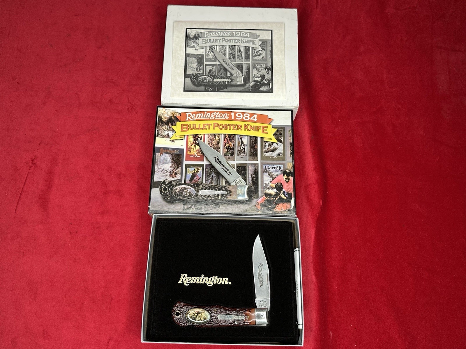 Remington 1984 20th Anniversary Bullet Poster Pocketknife Remington 1984 20th Anniversary Bullet Poster Pocketknife