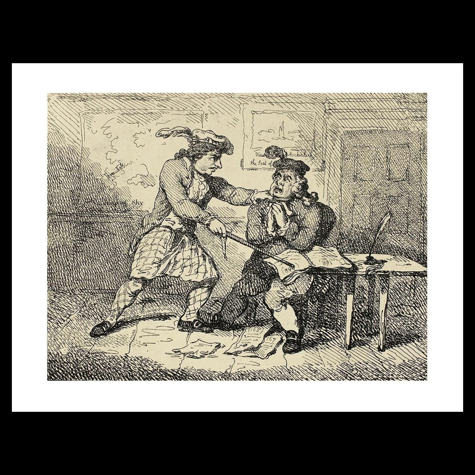 Thomas Rowlandson - Revising for the Second Edition, from Boswell\'s Tour of the Thomas Rowlandson - Revising for the Second Edition, from Boswell\'s Tour of the