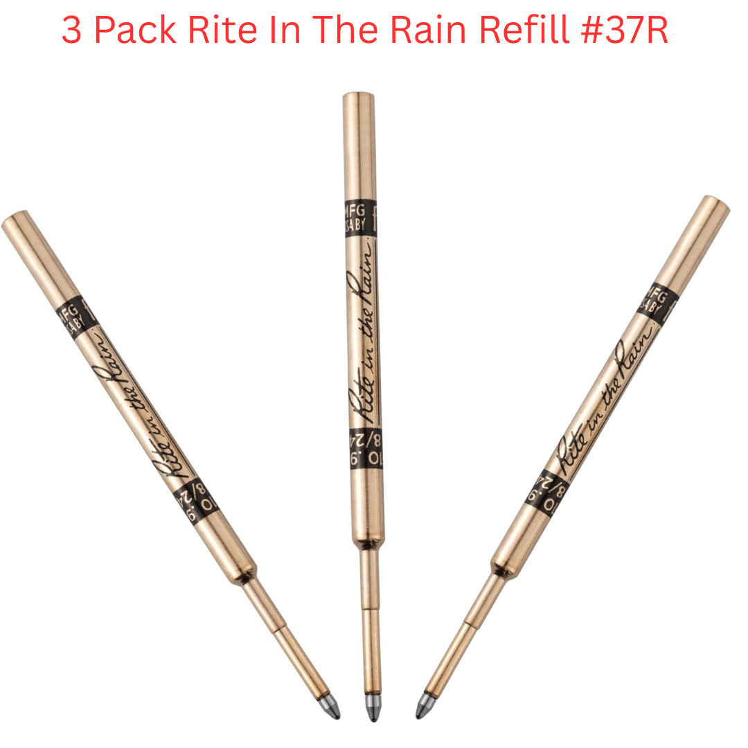Rite in the Rain 37R All-Weather Pen Ink Refill Black - USA Made - 3 Pack Rite in the Rain 37R All-Weather Pen Ink Refill Black - USA Made - 3 Pack