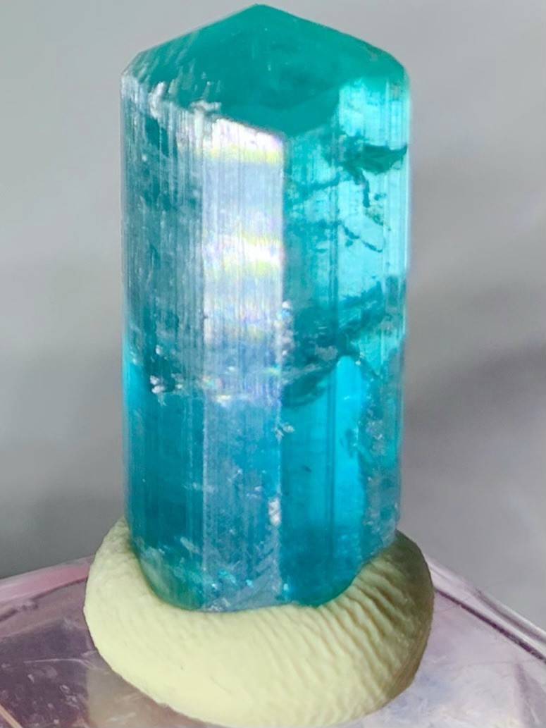 Large Glassy Transparent Blue Tourmaline Crystal Raw Rough Natural Specimen