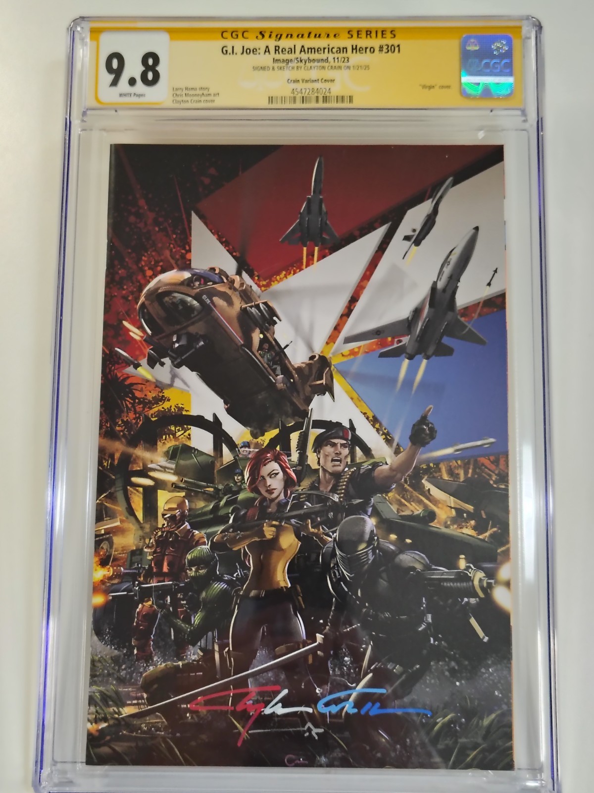 G.I. Joe: Real American Hero #301 (Image 2023) CGC Sig Series 9.8 Signed Crain