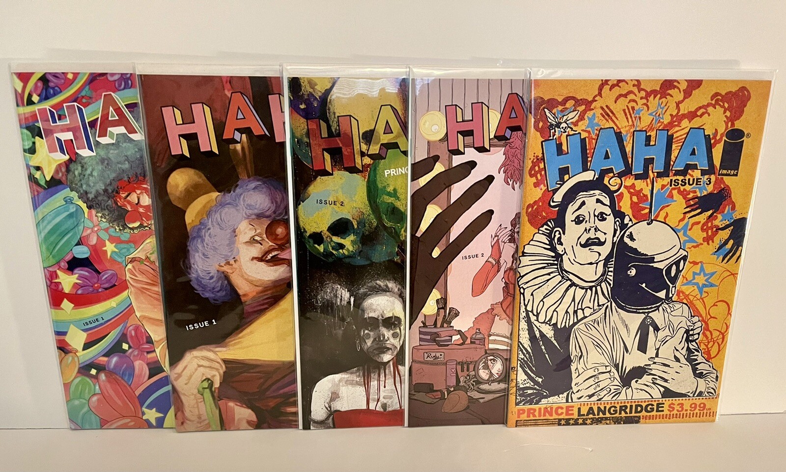 HAHA 1 A&B, 2 A&B, 3 B 1st Prints Image Comics Prince-Del Rey HAHA 1 A&B, 2 A&B, 3 B 1st Prints Image Comics Prince-Del Rey