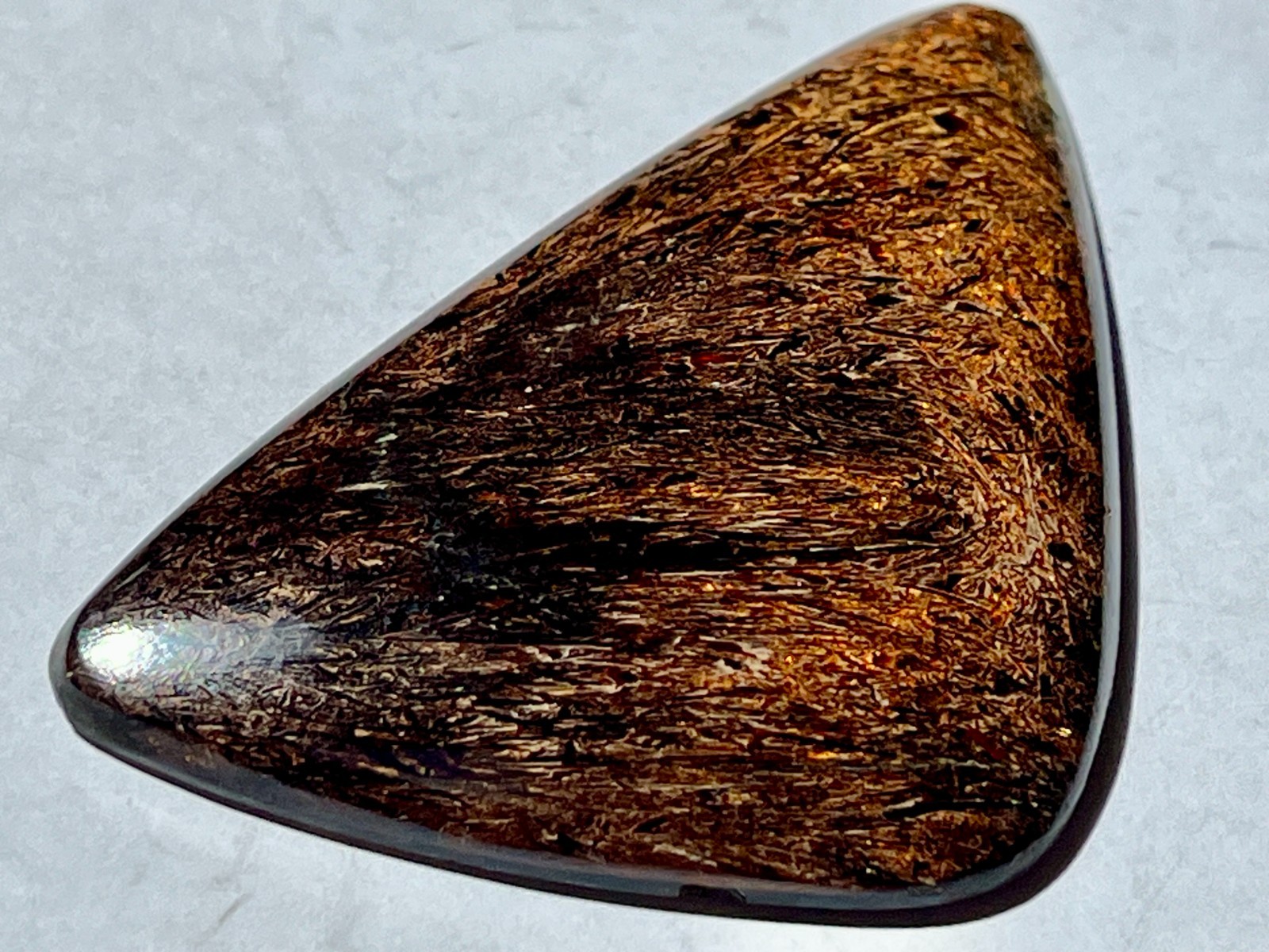 AAA+ Pure Astrophyllite Cabochon | 2.3 in by 1.8 in | **VERY RARE** ~ see video