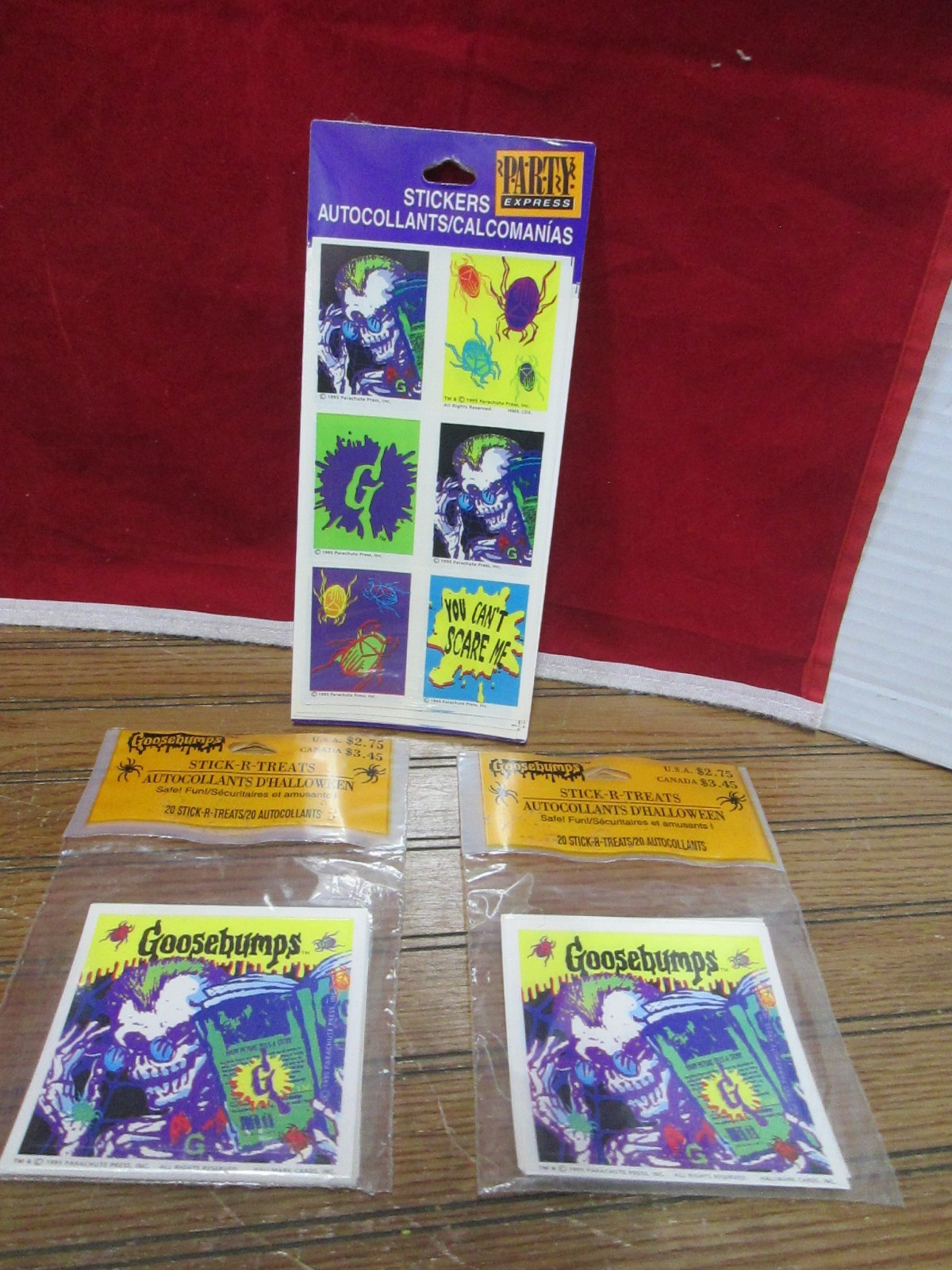 Vtg Goosebumps Halloween Stickers Lot of 50+ 1995 Hallmark NOS Sealed HTF Vtg Goosebumps Halloween Stickers Lot of 50+ 1995 Hallmark NOS Sealed HTF