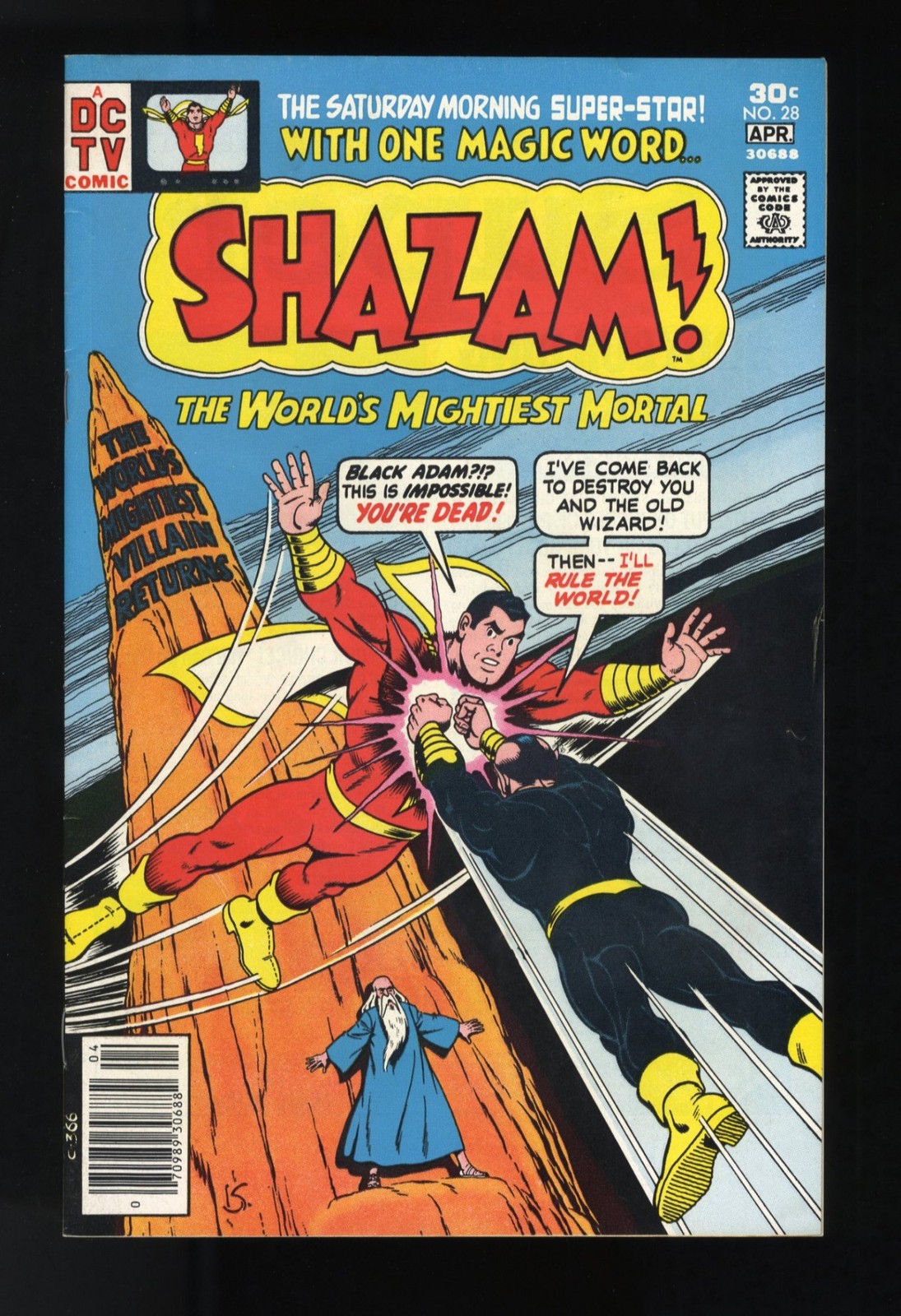 Shazam #28 VF+ 8.5 2nd Modern Appearance Black Adam  DC Comics 1977