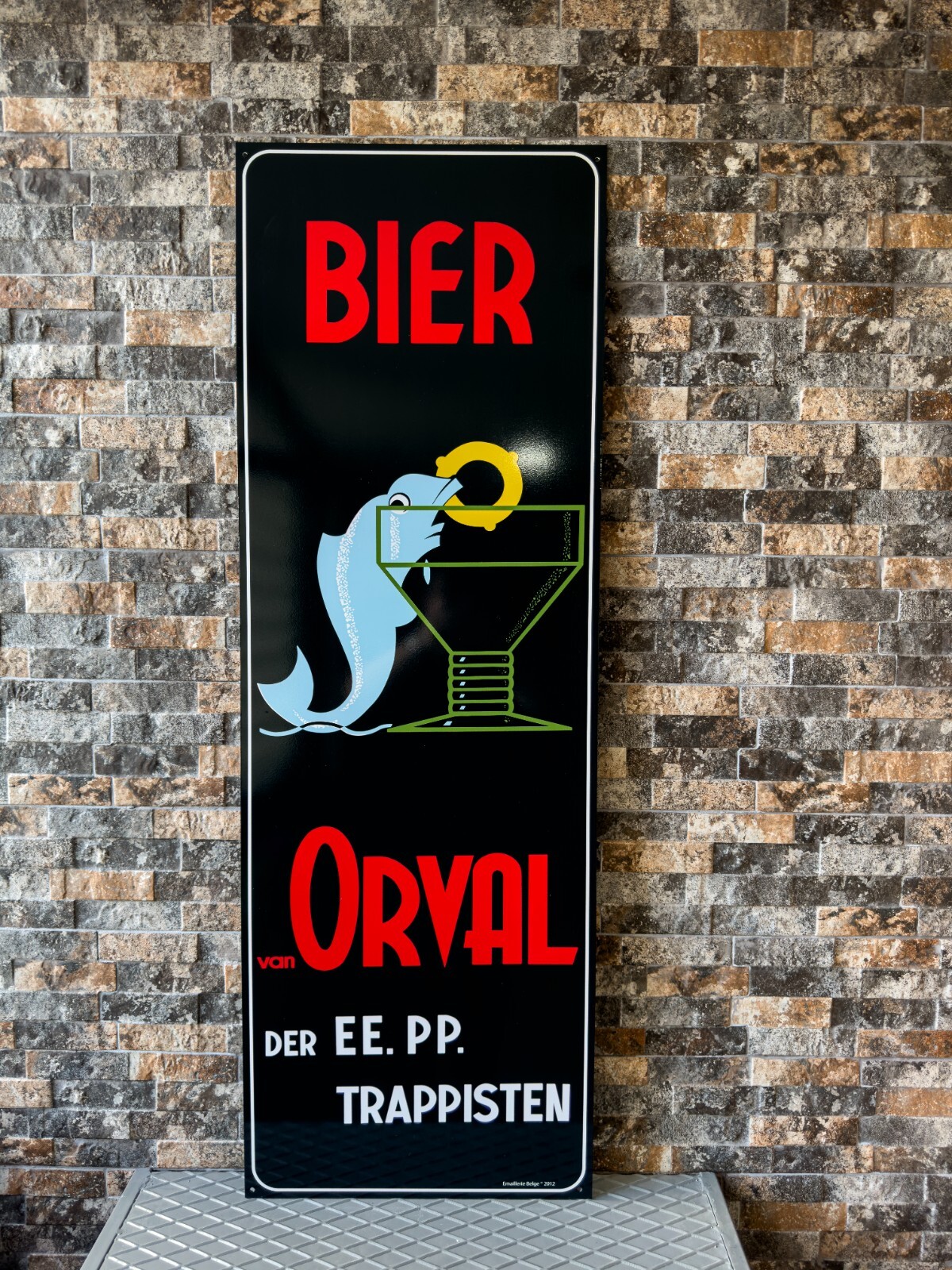 Vintage Orval Trappist Beer  Heavy Metal Sign -XXXL (118x40 cm)