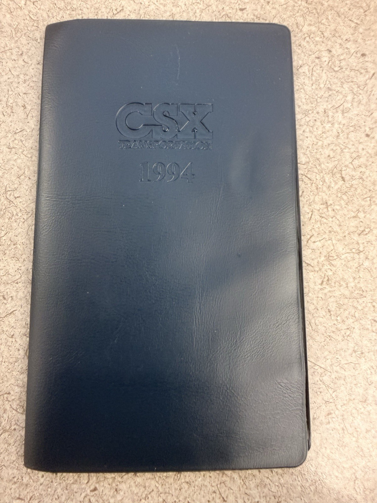 Vintage 1994 CSX Transportation Employee Planner Railroad Route Map