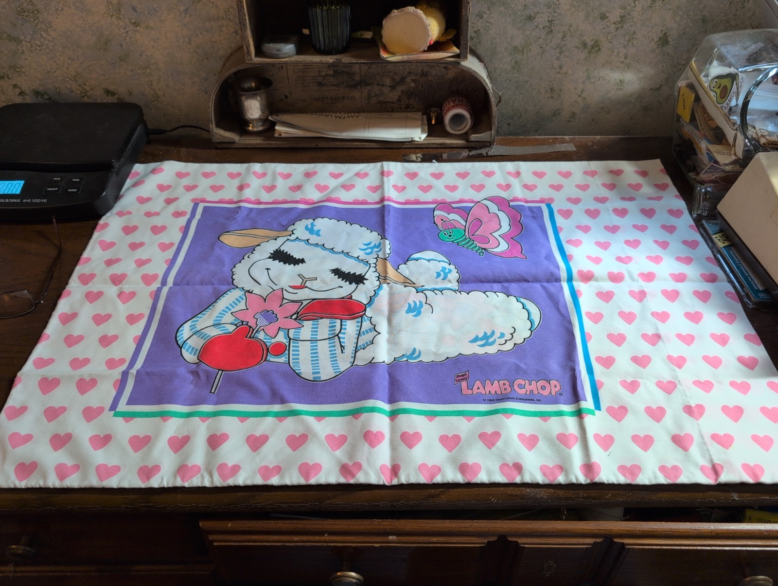 Vintage 1993 Shari Lewis Lamb Chop Pillow Case