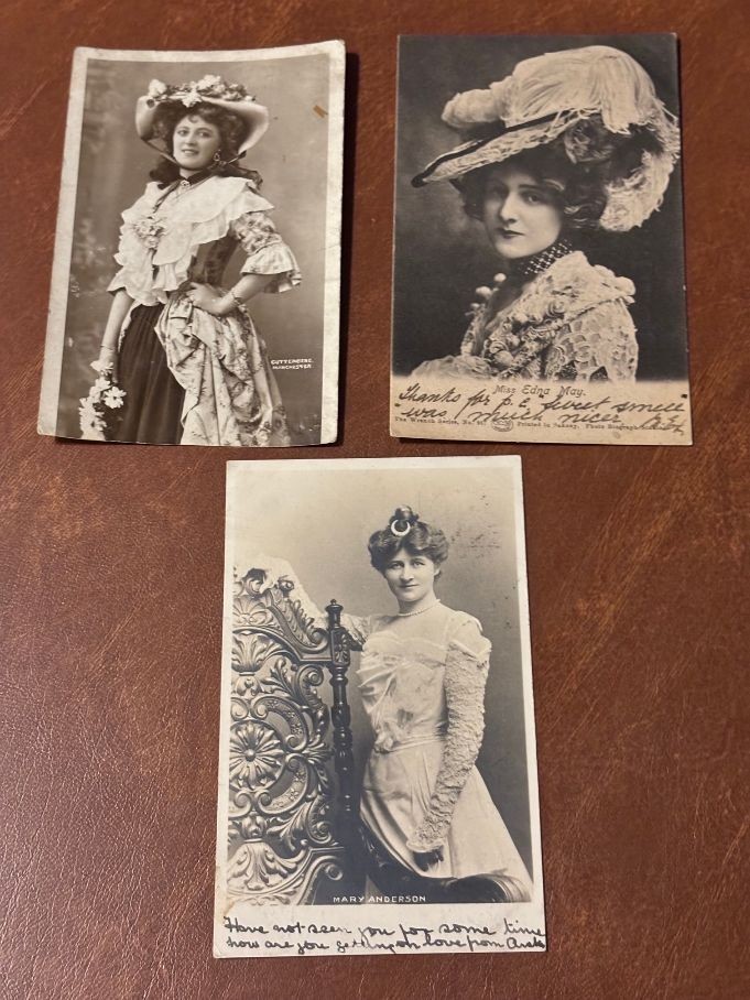 Actresses Antique English Postcards Anderson May Douglas Actresses Antique English Postcards Anderson May Douglas