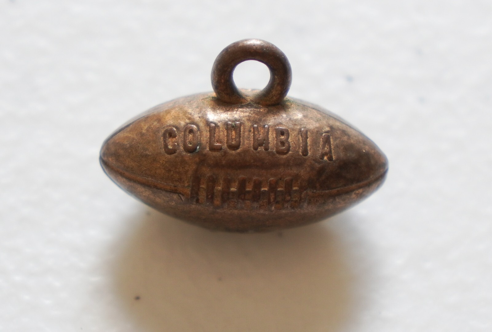 Vintage Columbia Football Small Pendant Charm 13/16\ Vintage Columbia Football Small Pendant Charm 13/16\