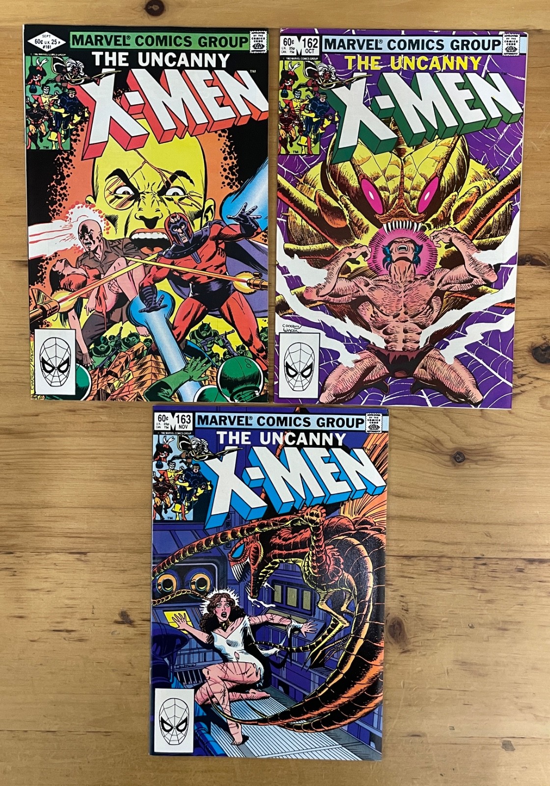 THE UNCANNY X-MEN # 161 - 163 MARVEL COMICS 1982 NM THE UNCANNY X-MEN # 161 - 163 MARVEL COMICS 1982 NM