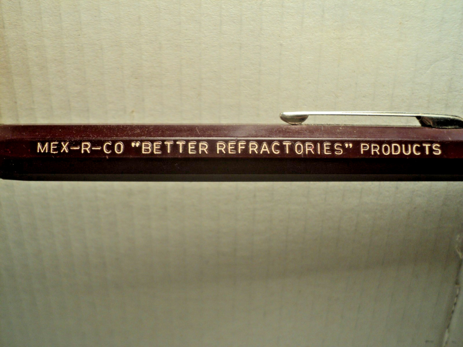 Vintage Autopoint Mechanical Pencil Mex-R-Co Better Refractories 5-3/4\ Vintage Autopoint Mechanical Pencil Mex-R-Co Better Refractories 5-3/4\