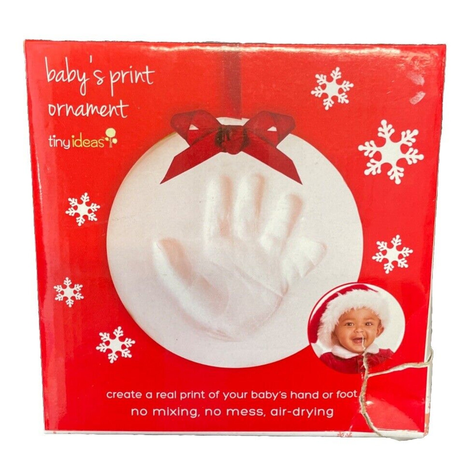 Tiny Ideas Baby’s Print Ornament Handprint DIY Kit