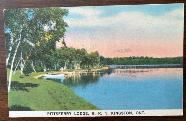 KINGSTON ONTARIO ON, CANADA~Pittsferry Lodge R.R.1~1940 Postcard