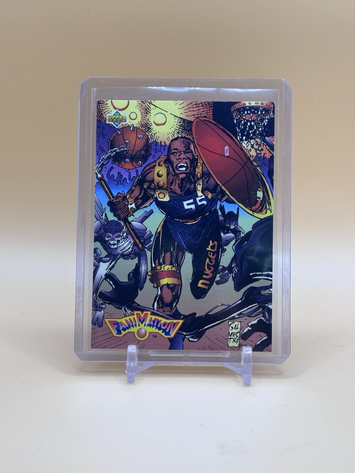 Upper Deck NBA Fanimation (1993) #509 The Warrior Dikembe Mutombo Non-Sport Card Upper Deck NBA Fanimation (1993) #509 The Warrior Dikembe Mutombo Non-Sport Card