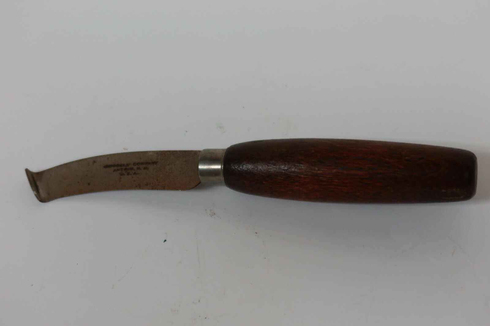 Vintage Goodell Company Hoof Knife Wood Handle