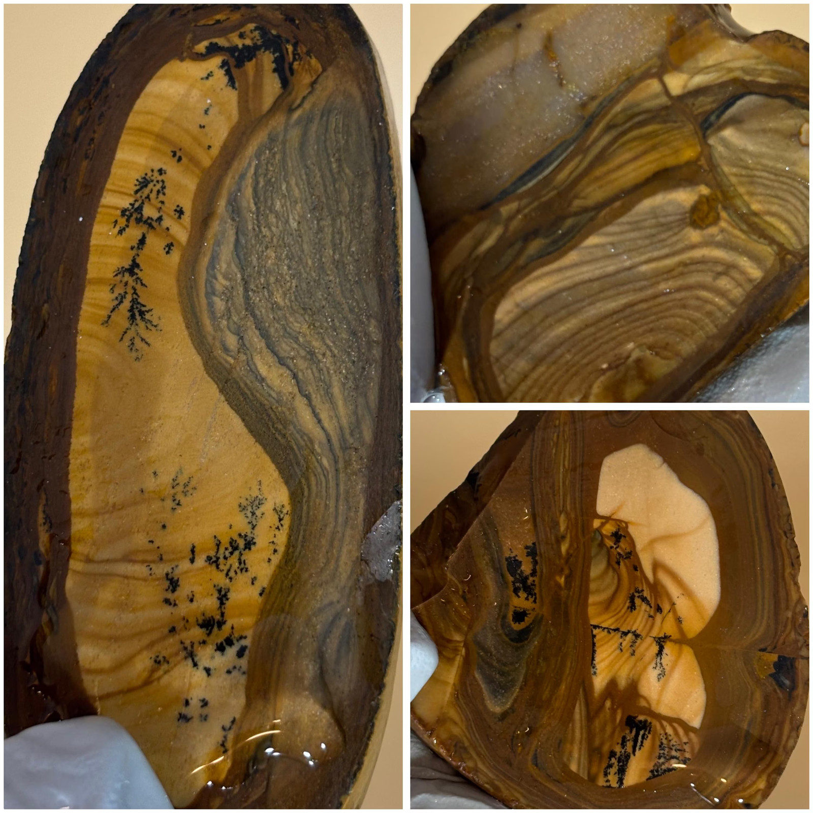RARE SET Royal Sahara Jasper Preform/Pieces Set of 3