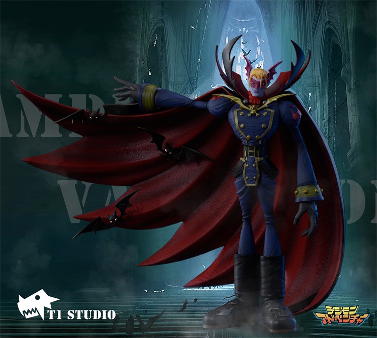 T1 Studio Digimon Vamdemon Resin Model Painted Statue In Stock H24cm Collection T1 Studio Digimon Vamdemon Resin Model Painted Statue In Stock H24cm Collection