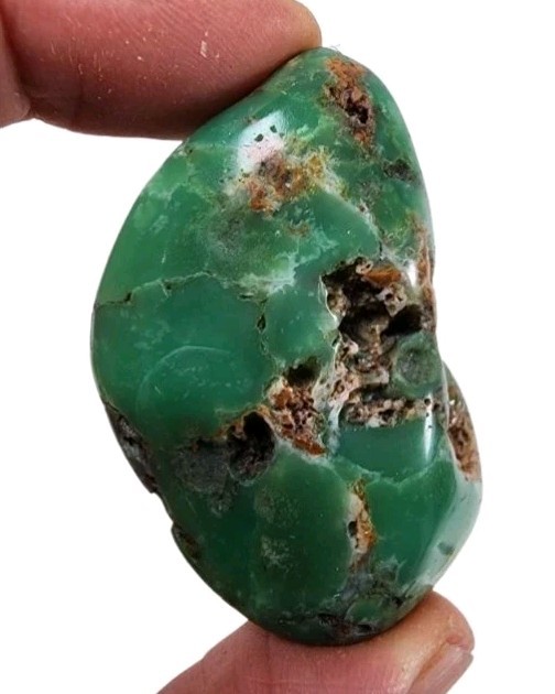 Chrysoprase Polished Stone Australia 34.4 grams