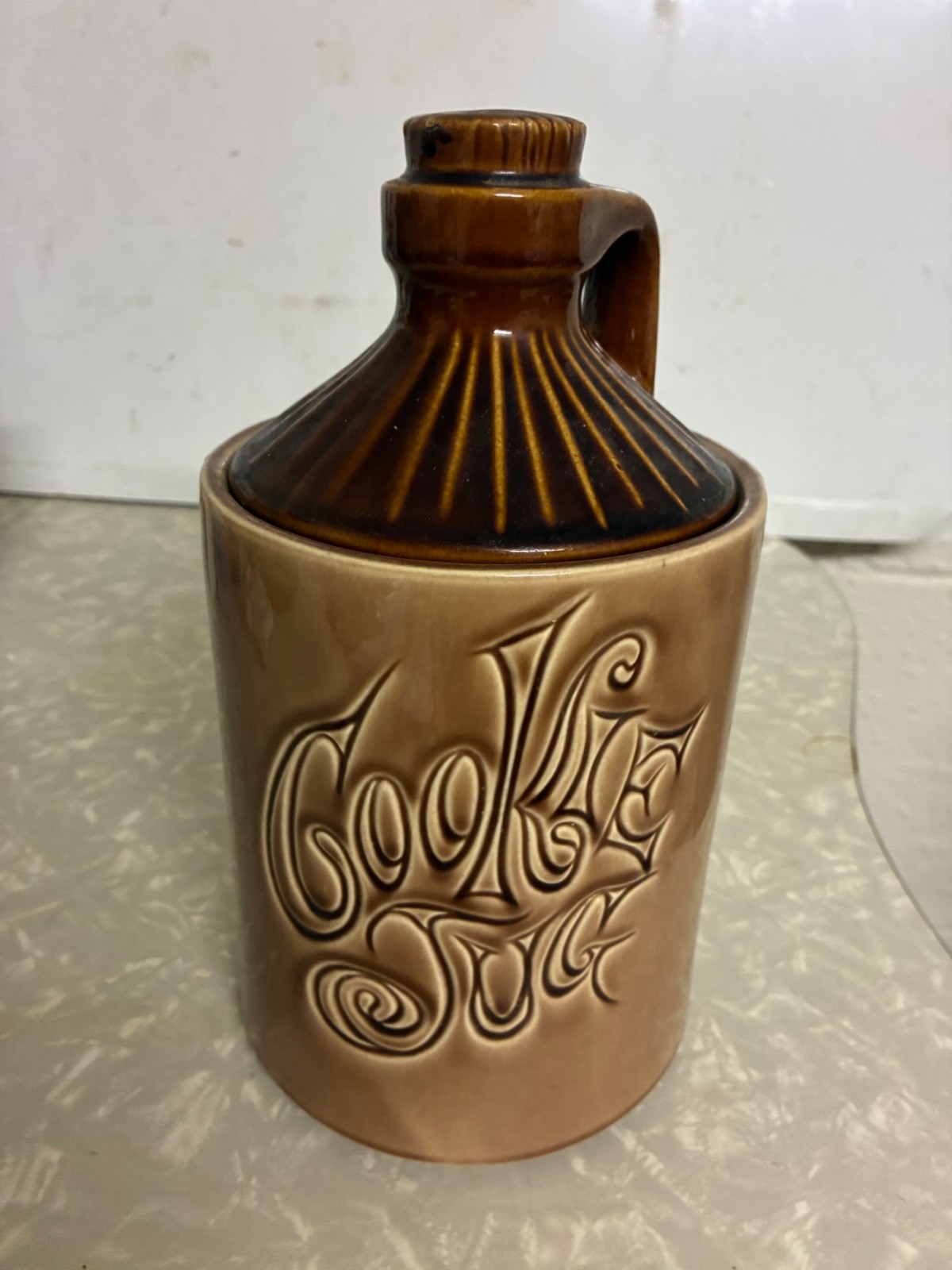 Vintage McCoy Pottery Cookie Jug Cookie Jar USA Great Condition MCM Farmhouse Vintage McCoy Pottery Cookie Jug Cookie Jar USA Great Condition MCM Farmhouse