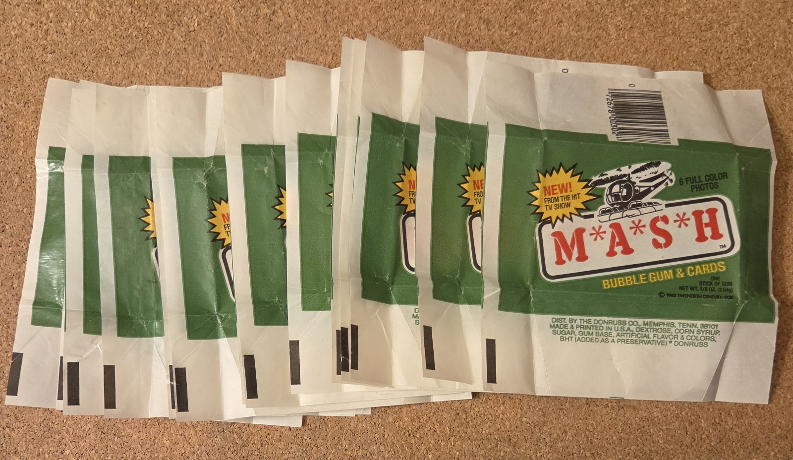 14 Vintage 1982 Donruss M*A*S*H TV Show Trading Card Wax Wrapper Clean Lot MASH 14 Vintage 1982 Donruss M*A*S*H TV Show Trading Card Wax Wrapper Clean Lot MASH