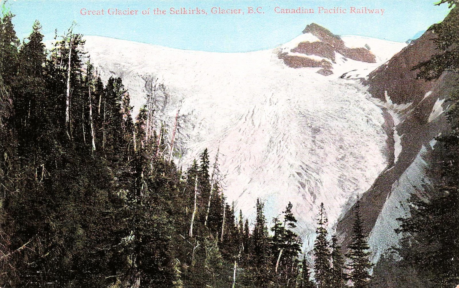 Selkirk Mountains Glacier National Park British Columbia Vtg Postcard 18A