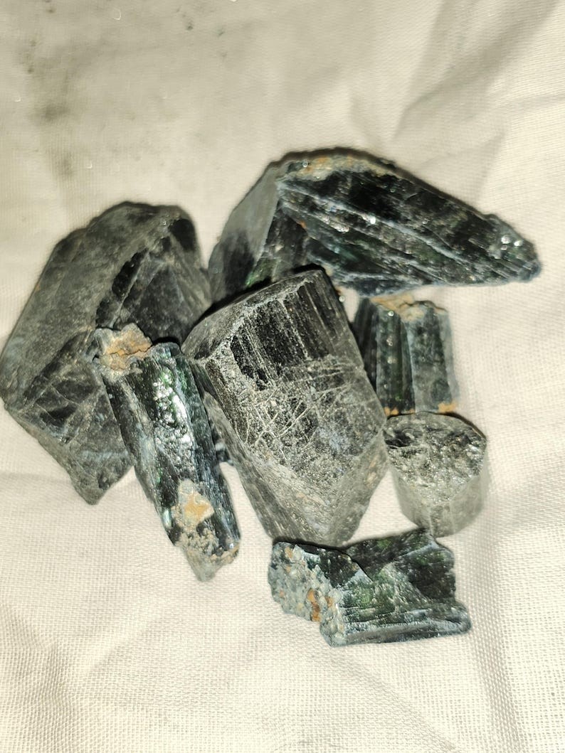 STUNNING NATURAL BLACK TOURMALINE CRYSTALS