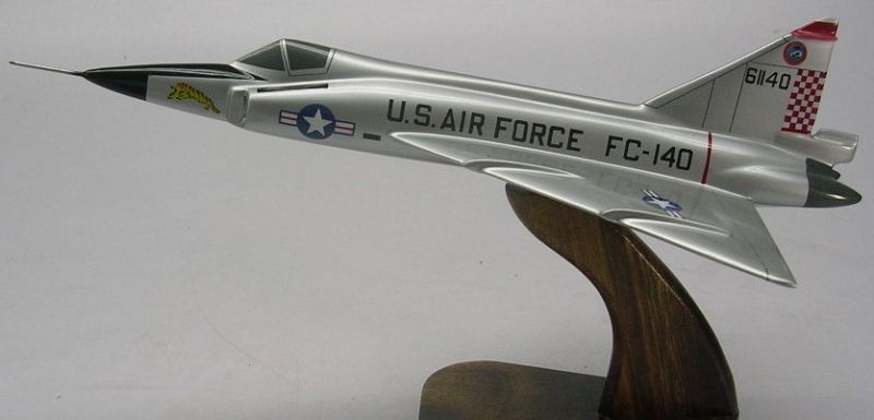 Convair F-102 Delta Dagger Airplane Wood Model Replica Small Convair F-102 Delta Dagger Airplane Wood Model Replica Small