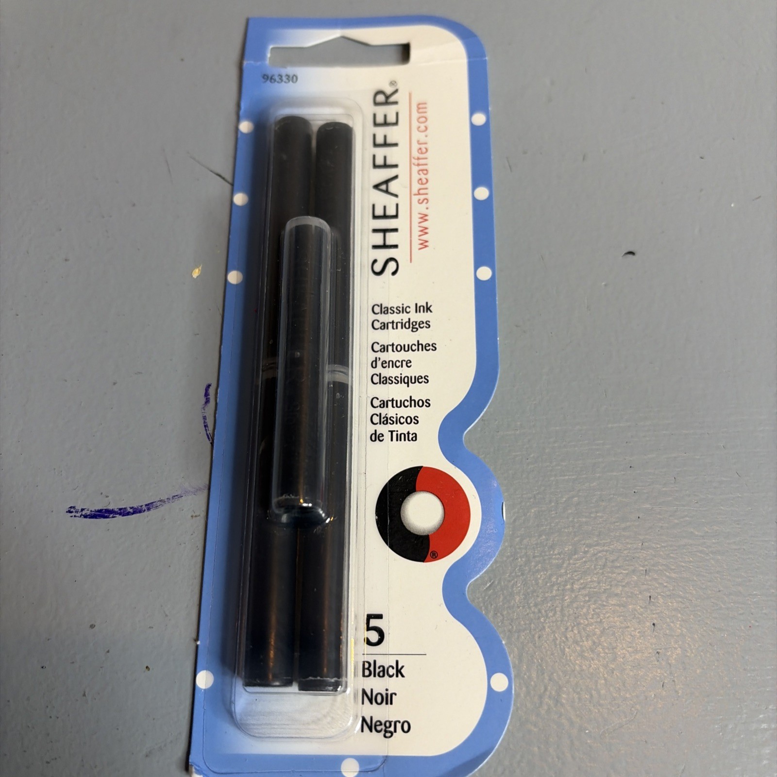 Sheaffer Skrip Fountain Pen Classic Ink Cartridge - Black (five per card) Sheaffer Skrip Fountain Pen Classic Ink Cartridge - Black (five per card)