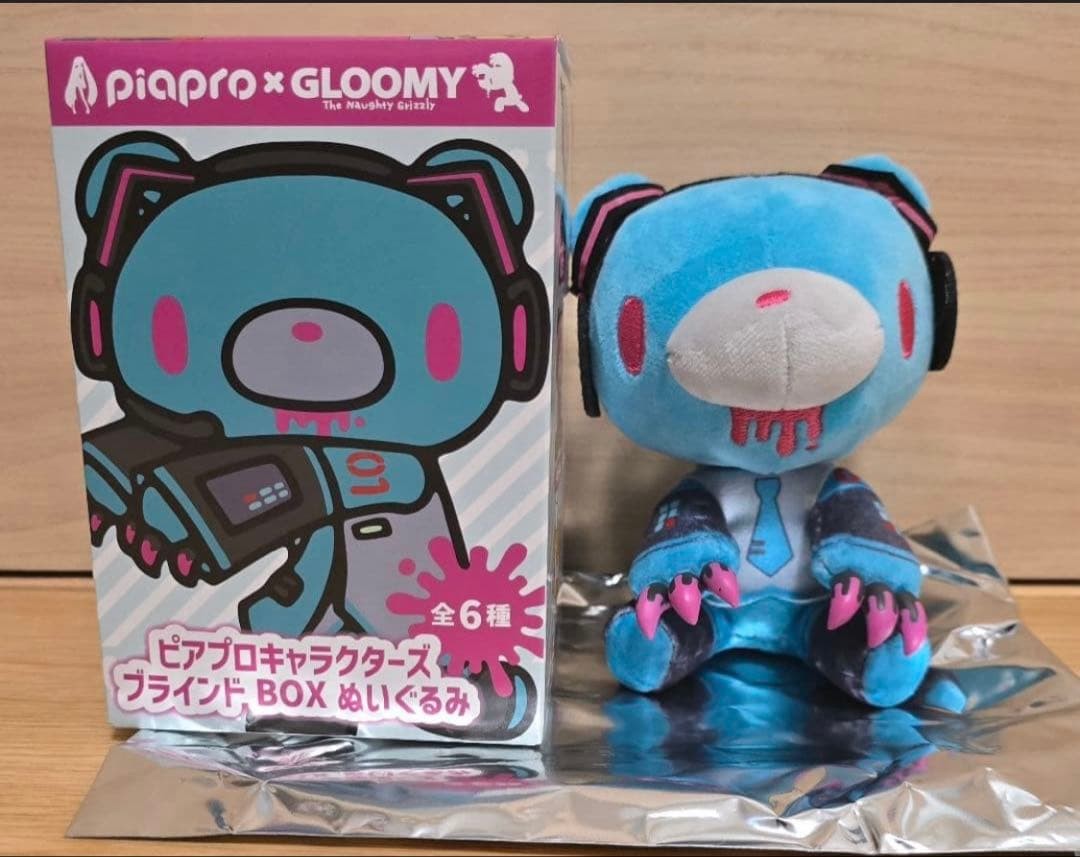 Piapro x GLOOMY Hatsune Miku Plush Mascot Blind Box Set of 6