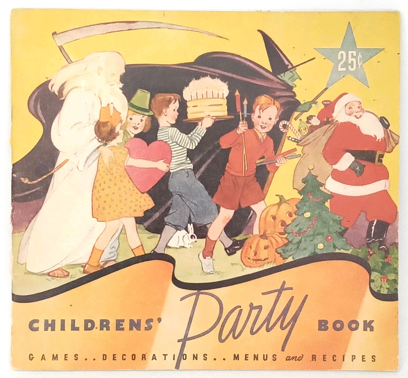Antique 1935 Staley Ritt Miller Christmas Children's Party Book