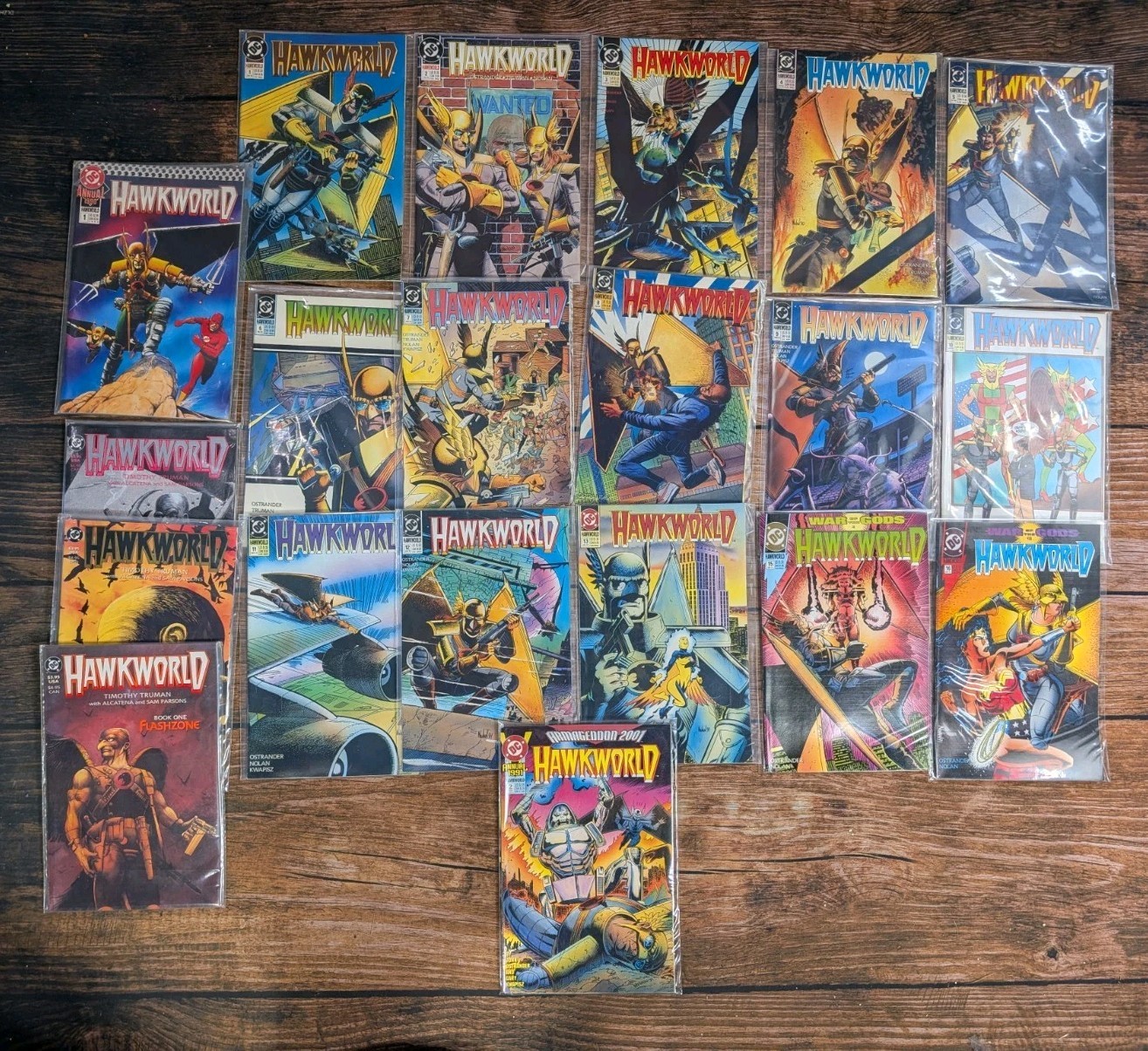 HAWKWORLD #1-32 (DC Comics 1990) -- #1 2 3 4 5 to 13, 15, 16 + Annuals & Extras