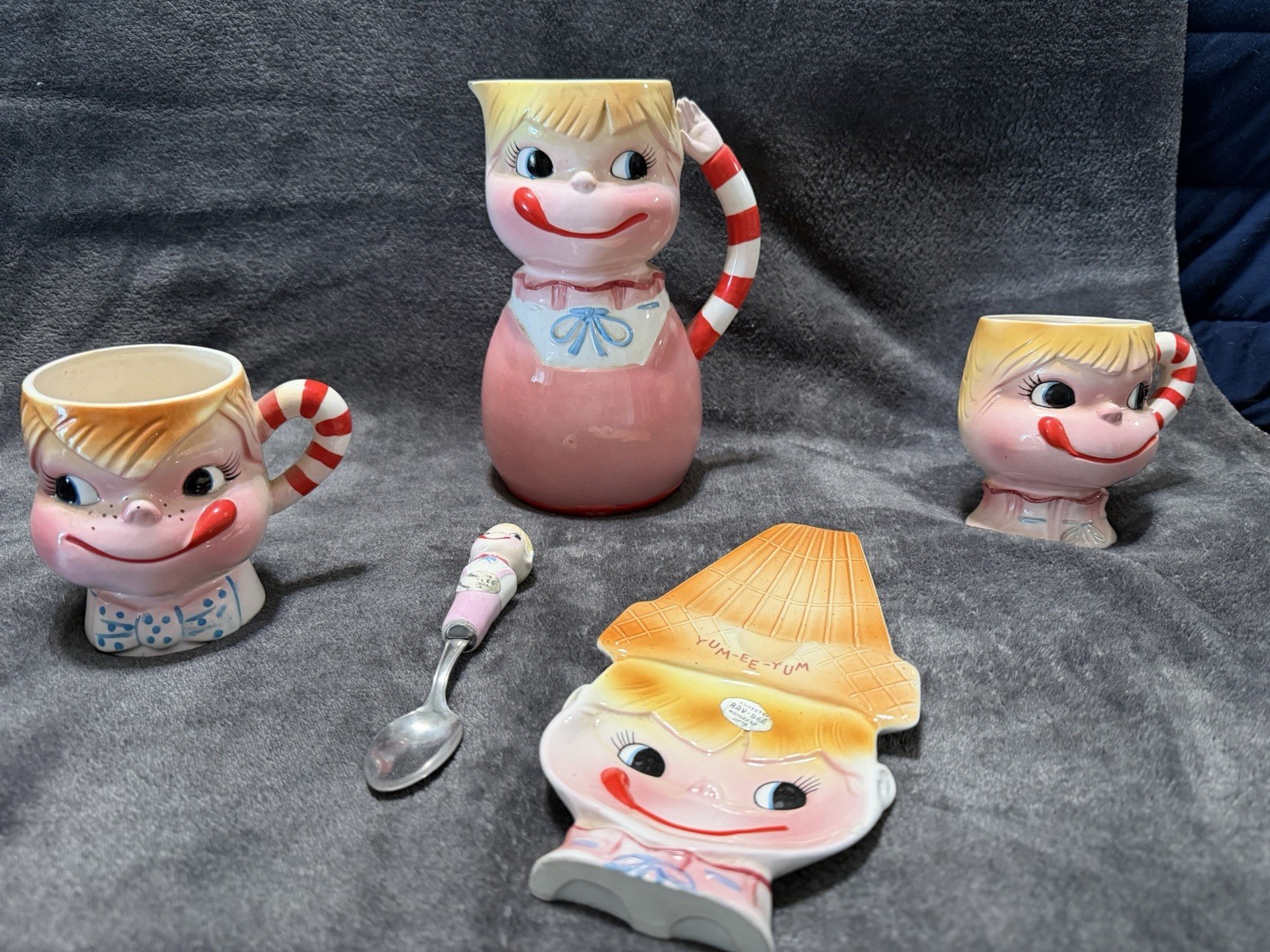 Vintage Imports Inc Yum-Ee-Yum Character by Ray Gee. Novelty Ceramic Pitcher Vintage Imports Inc Yum-Ee-Yum Character by Ray Gee. Novelty Ceramic Pitcher