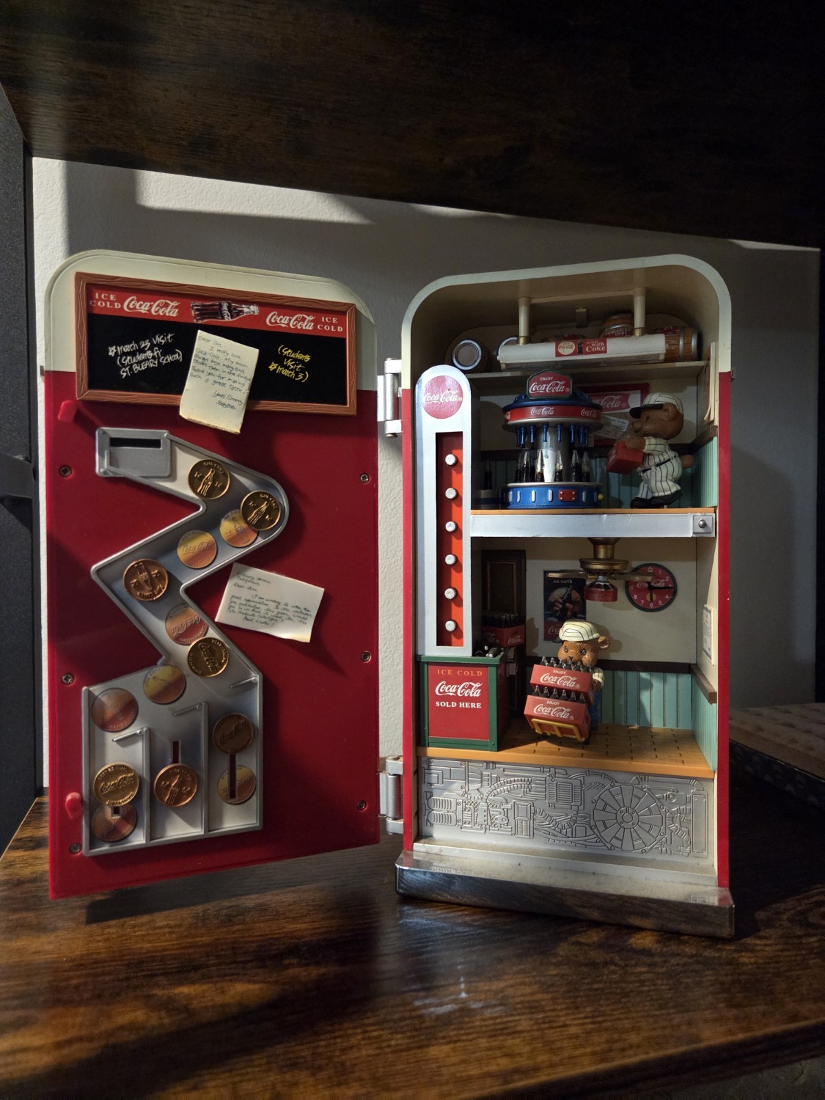 1993 Enesco Coca Cola Vending Machine Music Box