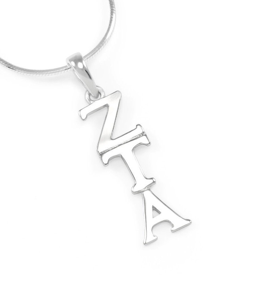 Zeta Tau Alpha sterling silver lavaliere pendant, NEW*** Zeta Tau Alpha sterling silver lavaliere pendant, NEW***