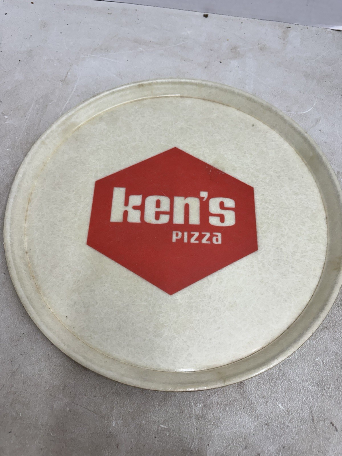 Vintage 70s 80s Ken’s Pizza Parlor Cambro Fiberglass Restaurant Serving Tray